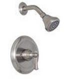 2 gpm Single Lever Handle Trim Faucet Shower in Brushed Nickel