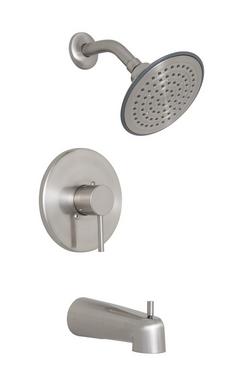 One Handle Single Function Bathtub & Shower Faucet in Brushed Nickel