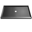 Tile Redi USA Grey 48 in. Single Curb Shower Pan with Center Drain 