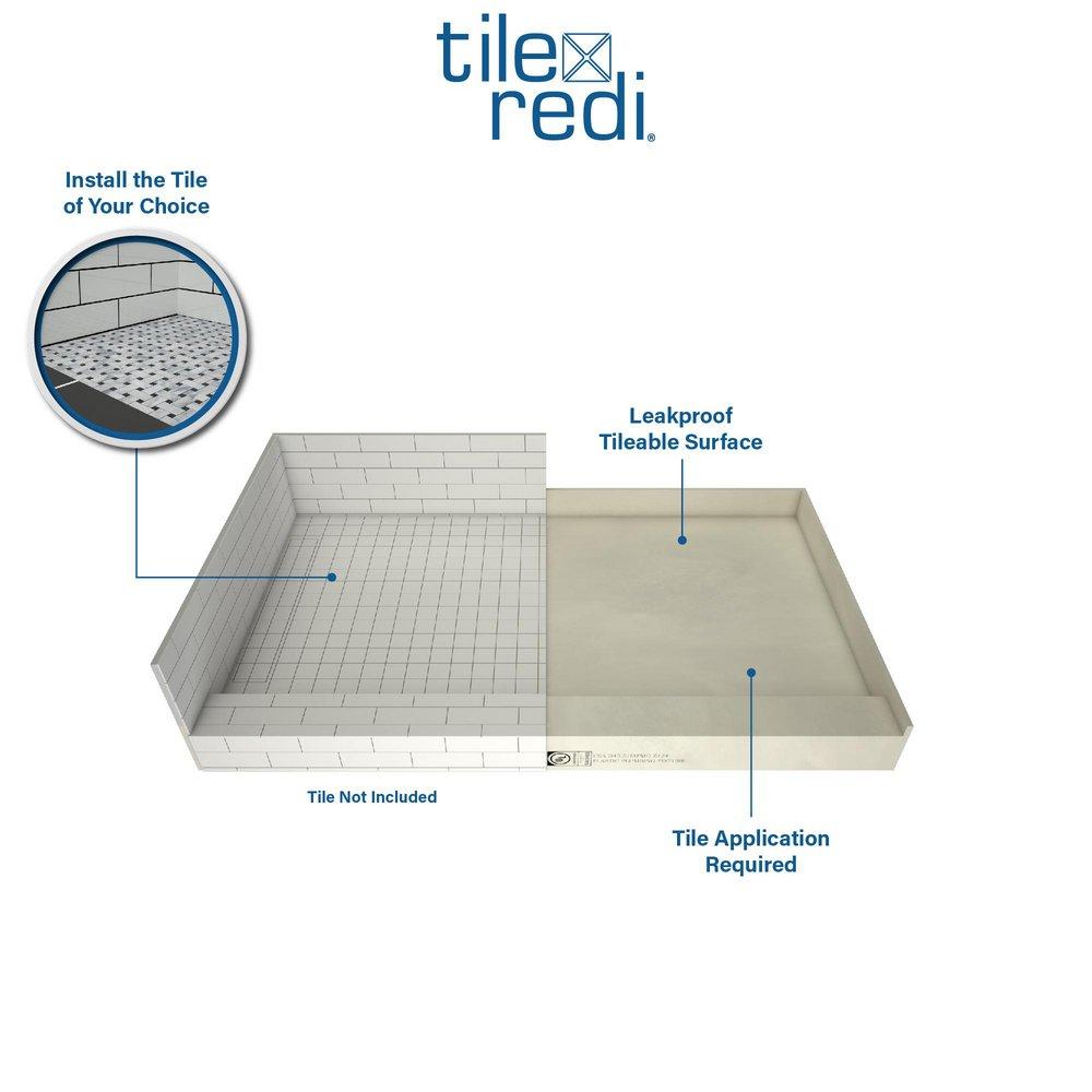 Tile Redi USA Tileable 32 x 48 in. Rectangle Shower Base 