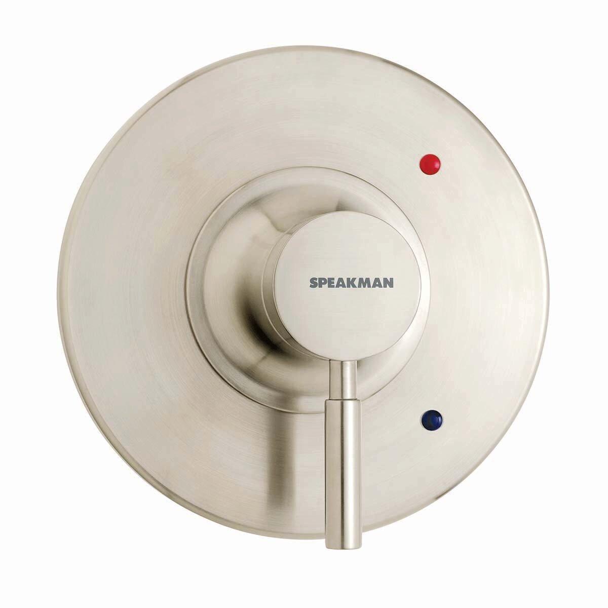 Speakman Brushed Nickel Single Handle Pressure Balancing Valve Trim 