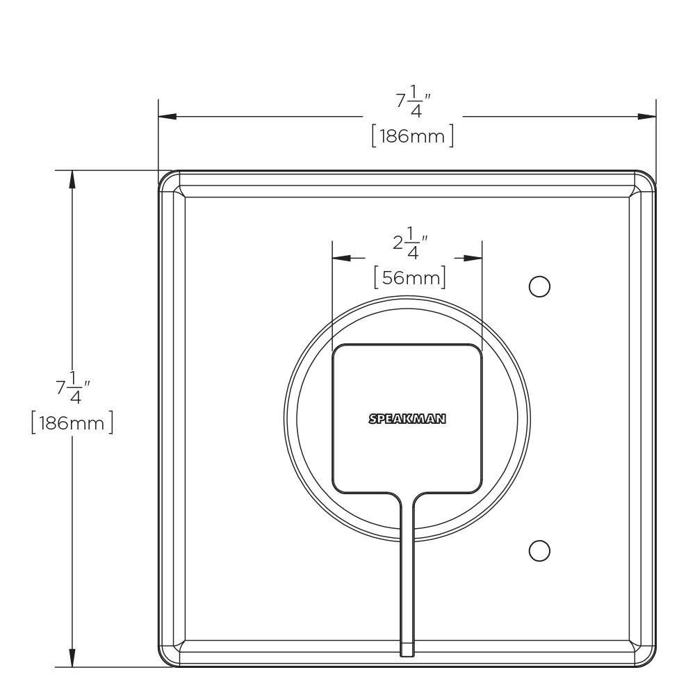 Speakman Brushed Nickel Universal Shower Valve Trim 