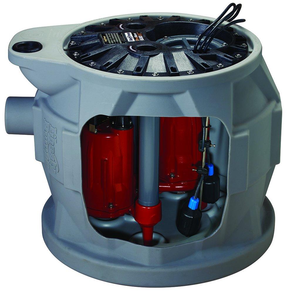 Liberty Pumps Grey 115V Sewage Pump System with 25 ft. Cord 