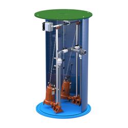 2 HP 36X96 Basin Duplex Grinder Pump Package with 60 in. Discharge