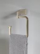 Delta Faucet Polished Nickel Square Open Towel Ring 