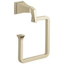 Square Open Towel Ring in Brilliance Polished Nickel