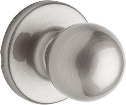 Hall or Closet Knob in Satin Nickel
