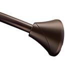 60 in. Adjustable Tension Curved Shower Rod in Old World Bronze