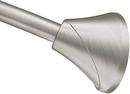 60 in. Adjustable Tension Curved Shower Rod in Brushed Nickel