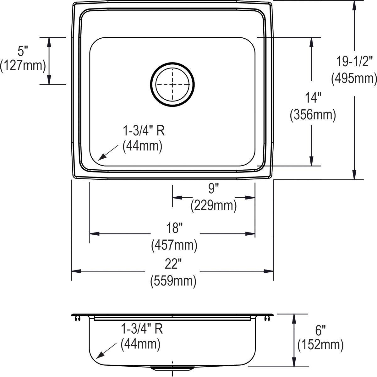 Dayton Satin 33 x 22 in. Stainless Steel Double Bowl Drop-in Kitchen Sink in Satin 