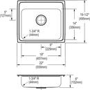 Dayton Satin 33 x 22 in. Stainless Steel Double Bowl Drop-in Kitchen Sink in Satin 