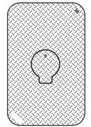 Christy Concrete Products Grey 17 x 2 in. Cast Iron and Reinforced Concrete Lid for N36 Utility Box 