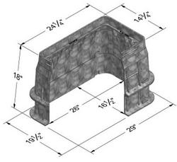 24 x 13 in. Composite Box in Grey