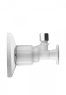 Accor Technology White Push x OD Compression Pull Angle Supply Stop Valve in White 