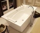 MAAX White 66 x 36 in. Freestanding Bathtub with Center Drain 