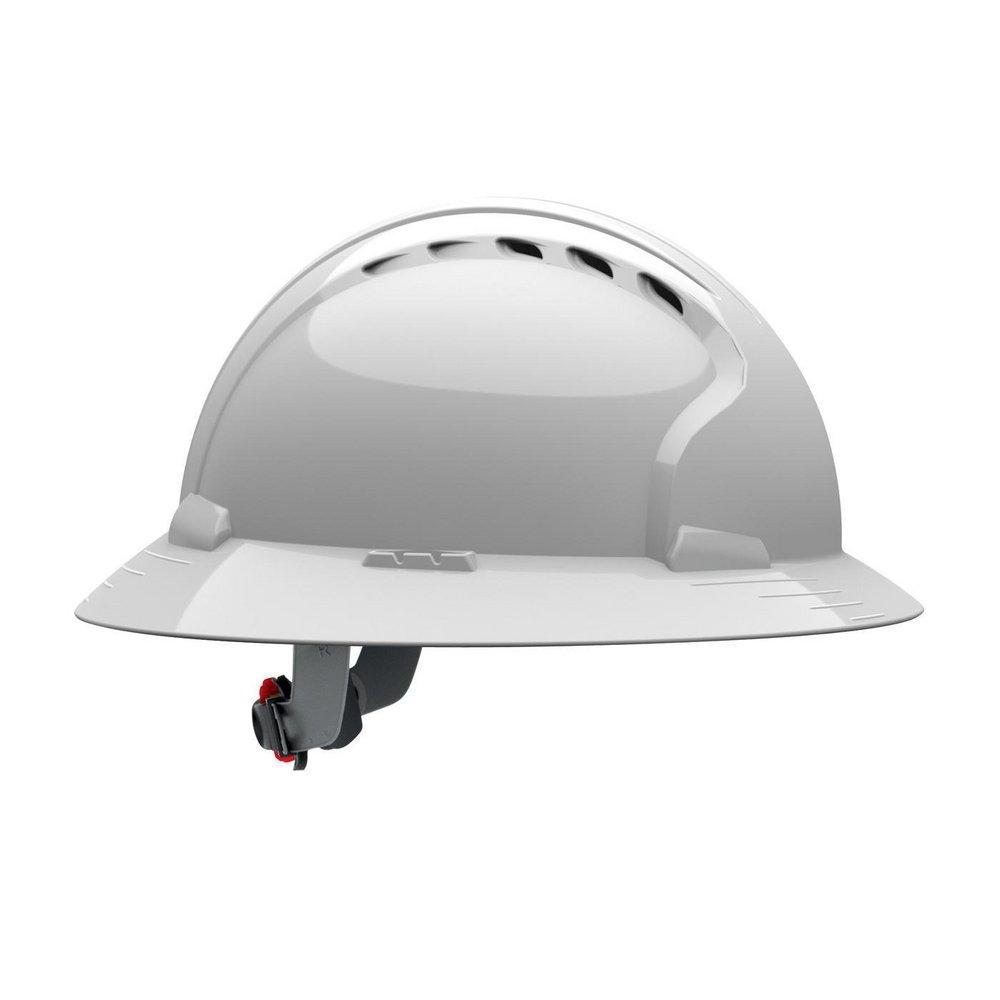 Evolution&reg; Deluxe 6161 White Hard Hat with Wheel Ratchet 