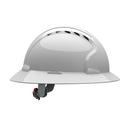 Evolution&reg; Deluxe 6161 White Hard Hat with Wheel Ratchet 