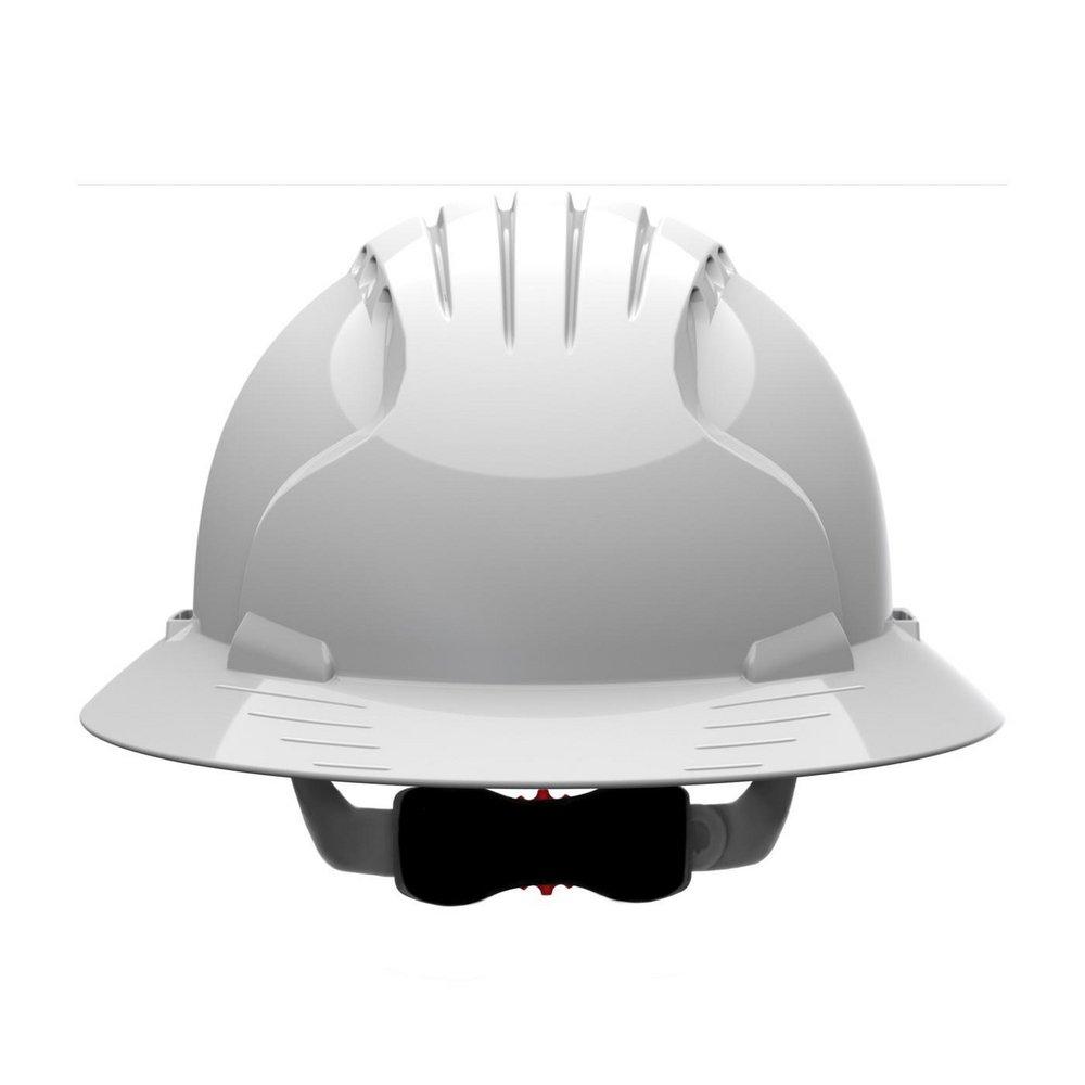 Evolution&reg; Deluxe 6161 White Hard Hat with Wheel Ratchet 