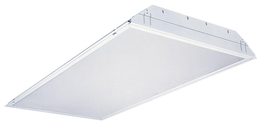 Lithonia Lighting White 2-Light Fluorescent General Purpose Troffer in White 