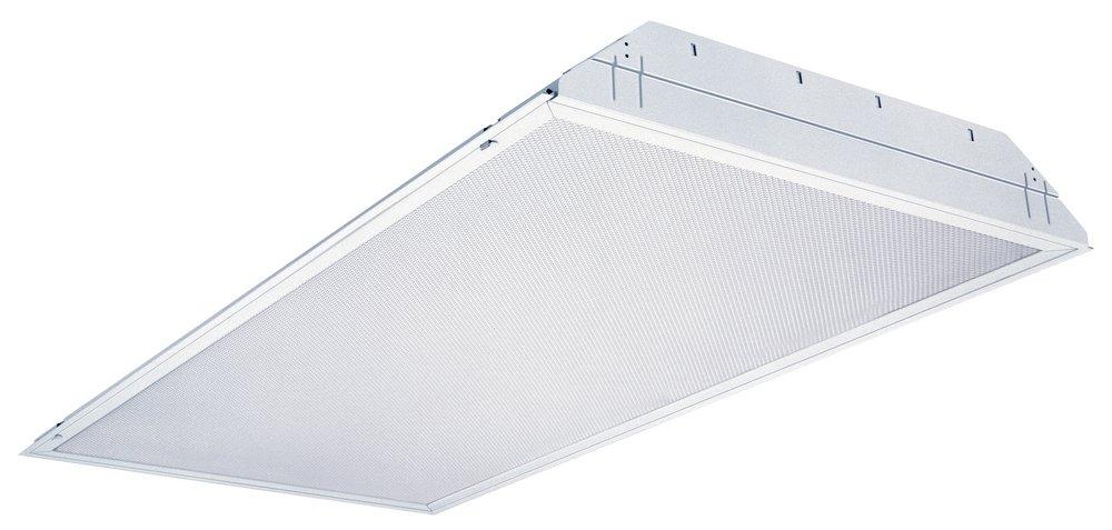 Lithonia Lighting White 96W 3-Light Fluorescent General Purpose Troffer in White 