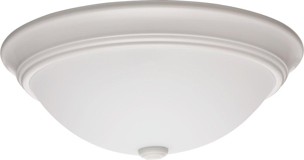 Lithonia Lighting White 14 in. 3000K LED Flush Mount Ceiling Fixure 