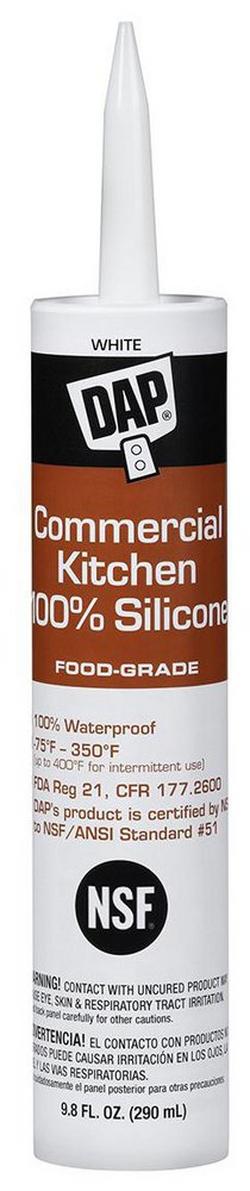9.8 oz. Commercial Kitchen Silicone Caulk Sealant in White