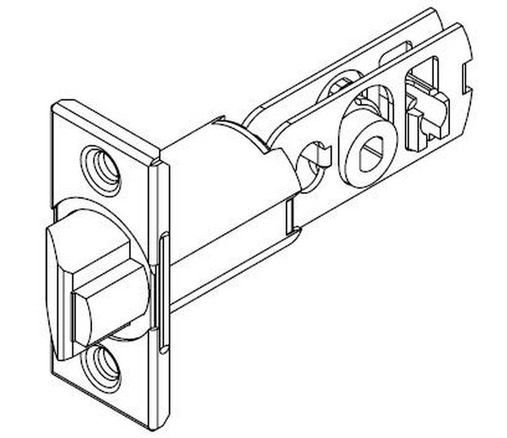 Kwikset Standard DDB LATCH Satin Chrome 