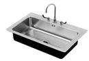 31 x 21 in. 3 Hole Stainless Steel Single Bowl Drop-in Kitchen Sink in No. 4