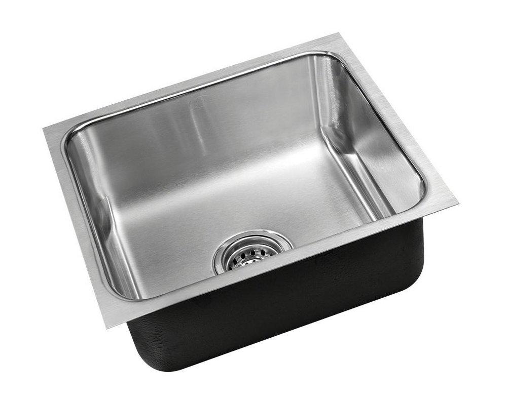 Just Manufacturing 20 x 16 in. No-Hole Single Bowl Undermount Kitchen Sink 