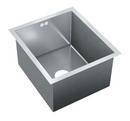 Just Manufacturing 16 x 18 in. No-Hole Single Bowl Undermount Kitchen Sink 
