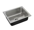 Just Manufacturing 21 x 17 in. No-Hole Single Bowl Drop-in Kitchen Sink 