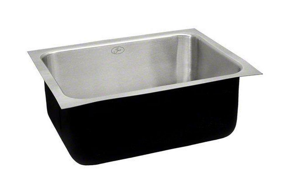 Just Manufacturing 18 x 13-1/2 in. No-Hole Single Bowl Undermount Kitchen Sink 