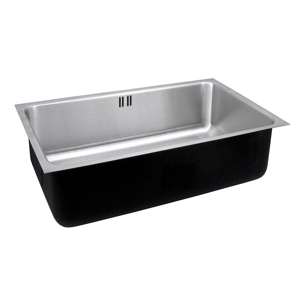 Just Manufacturing Brushed Steel 24 x 18 in. No Hole Stainless Steel Single Bowl Undermount Kitchen Sink 