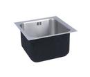 Just Manufacturing Satin 21 x 18 in. No Hole Stainless Steel Single Bowl Undermount Kitchen Sink 