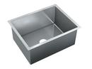 Just Manufacturing Satin 23 x 18 in. No Hole Stainless Steel Single Bowl Undermount Kitchen Sink 