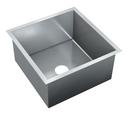9-3/4 x 20 in. No Hole Stainless Steel Single Bowl Undermount Kitchen Sink in No. 4