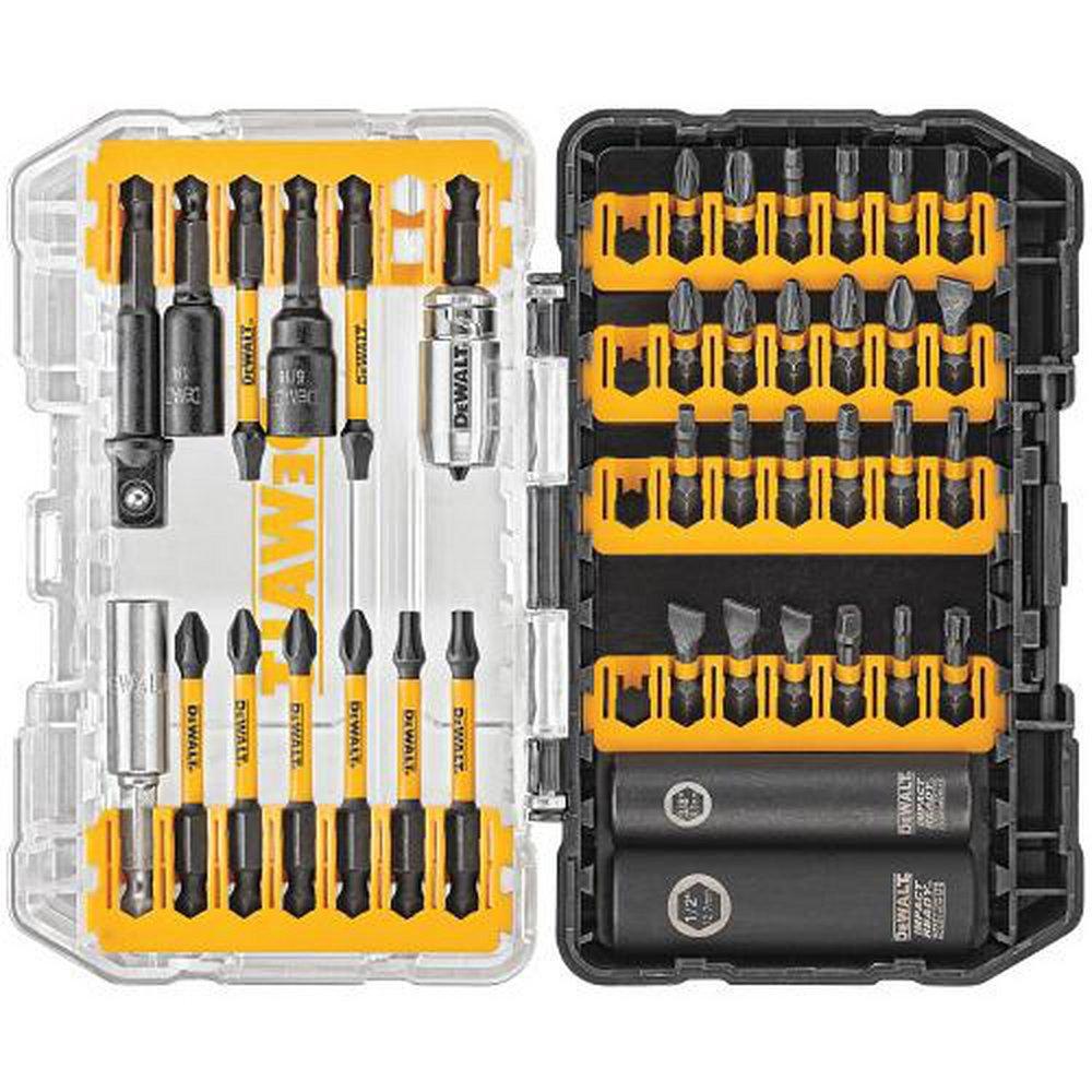 DEWALT 3/8 in, 7/16 in, 1/2 in, 9/16 in, 5/16 in, 3/8 in, 1/4 in, 3 in, 2 in, 1 in. x 1/4 in. Hex Driver 35 Piece 