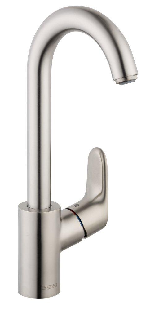 Hansgrohe Steel Optik Single Lever Handle Bar Faucet 