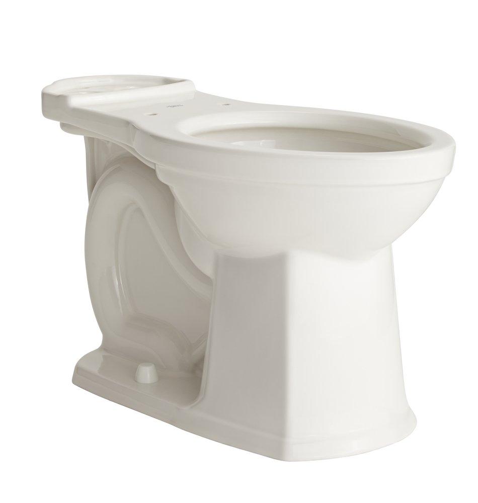American Standard Linen Elongated Right Height Toilet Bowl with EverClean Surface (Seat Not Included) 