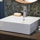 American Standard White Drop-in Bathroom Sink with Overflow 