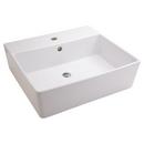 Drop-in Bathroom Sink with Overflow in White