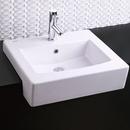 19-3/4 x 17-3/4 in. Rectangular Drop-in Bathroom Sink in White