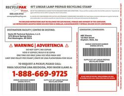 4 ft. Linear Lamp Prepaid Stamp