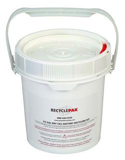 0.5 gal Dry Cell Recycling Pail