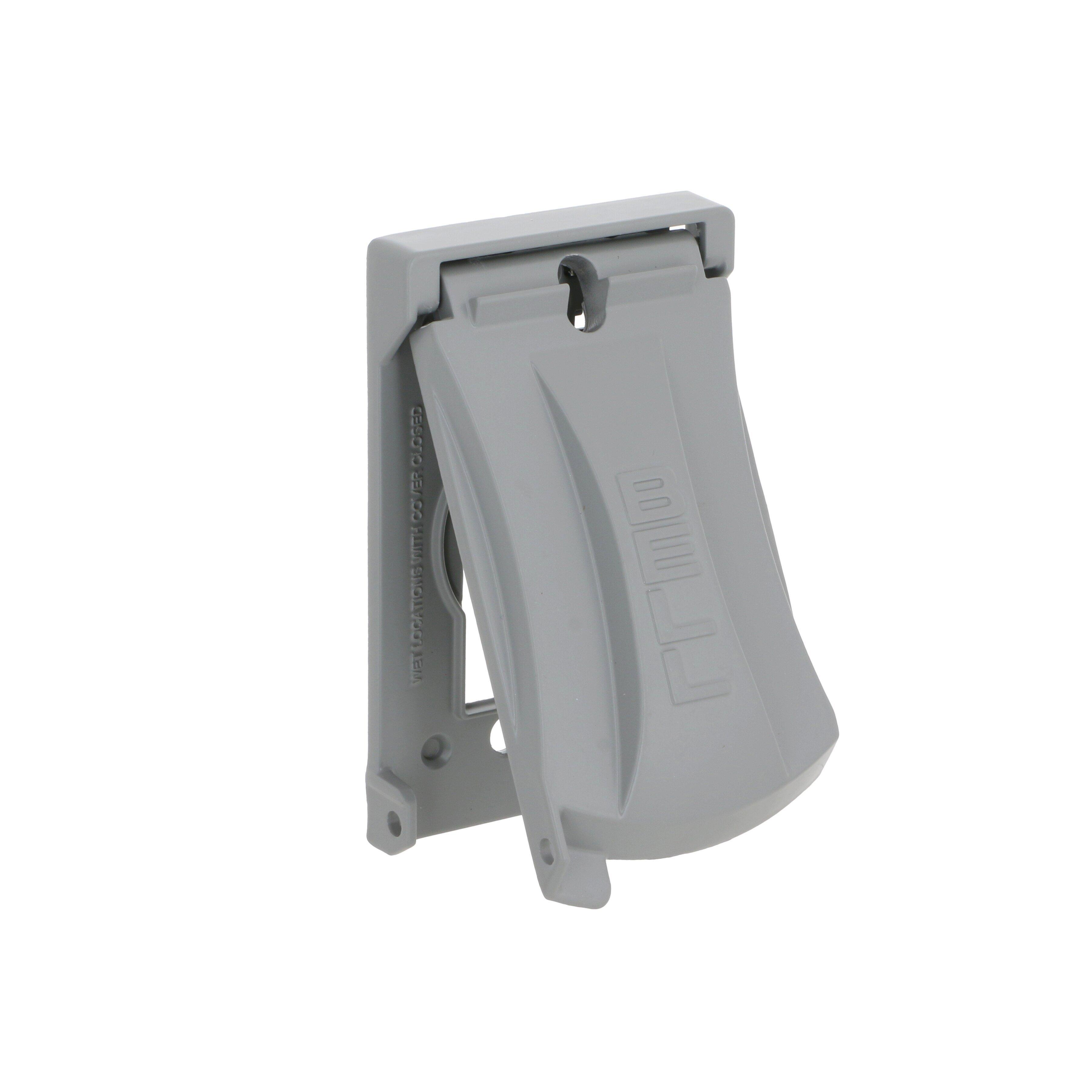 TayMac&reg; Grey Aluminum Electrical Box Cover 
