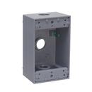 TayMac&reg; Grey 4-1/2 x 2-3/4 in. Aluminum Electrical Box 