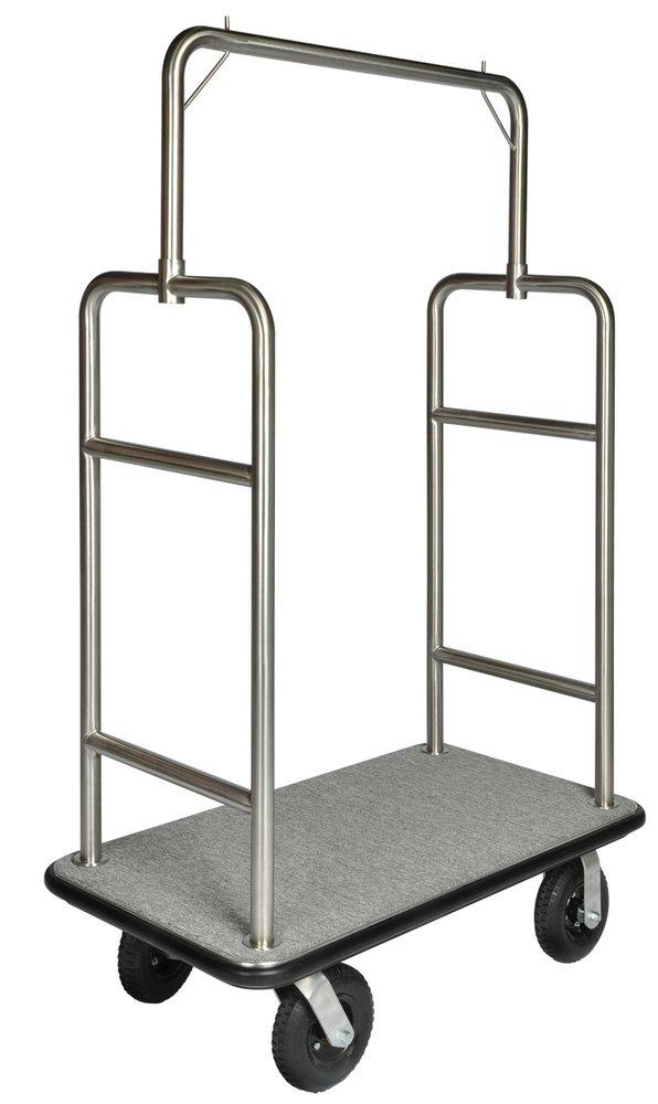 Central Specialties Grey Bellman Cart with Carpet 