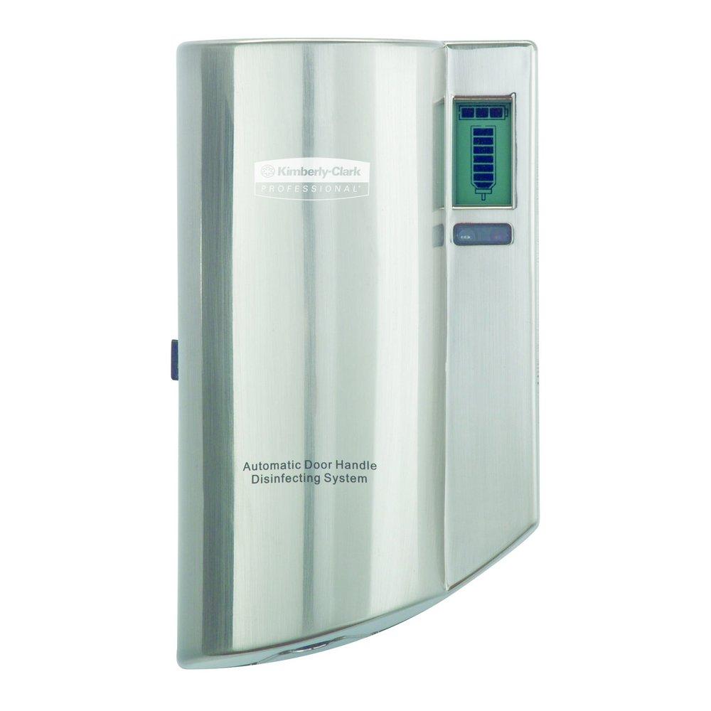Kimberly Clark Faux Stainless Automatic Door Handle Disinfectant Dispenser 