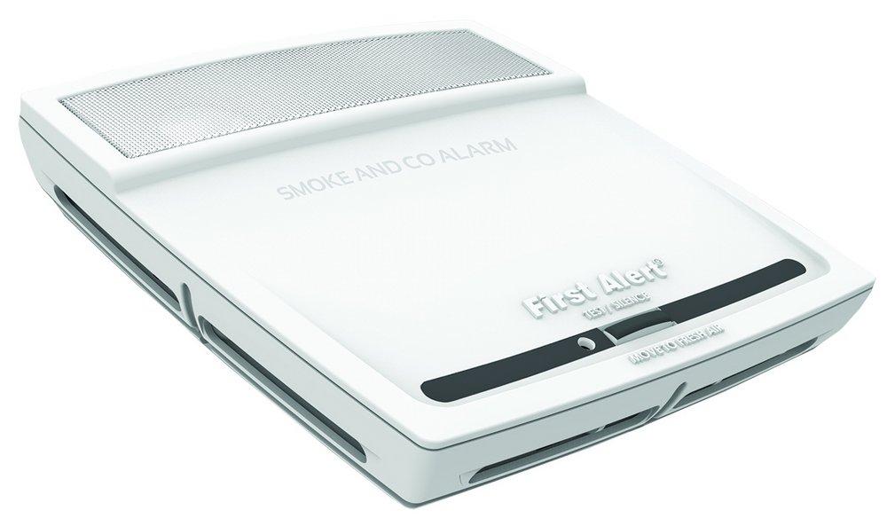 BRK Electronics White Tamper-Proof Photoelectric Combination Smoke and Carbon Monoxide Alarm with Voice 