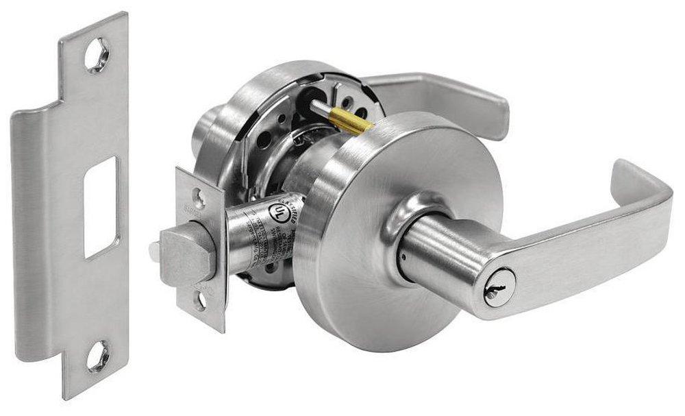 Sargent Manufacturing Company Satin Chrome Lever with Cylinder in Satin Chrome 